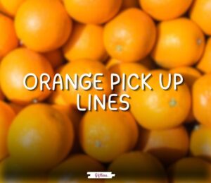 Orange pick up lines