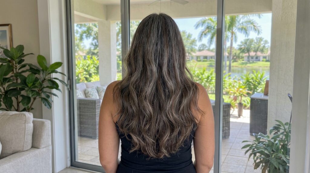 Brown Hair with Gray Blending Ideas